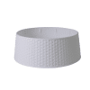 RESIZED WHITE RATTAN TREE COLLAR Rattan Christmas Tree Skirt White