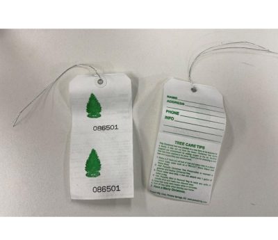 Tree Tags - Bundle of 100 - White - Christmas Tree Stands