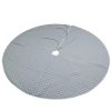 X422731 Quilted Tree Skirt Silver X422731 Quilted Tree Skirt Silver